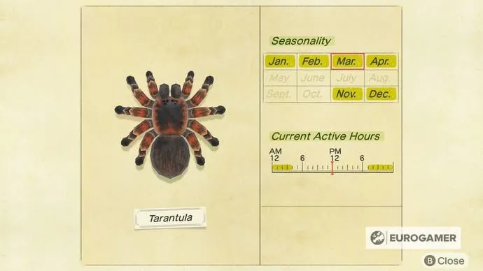 22149 animal crossing tarantula season