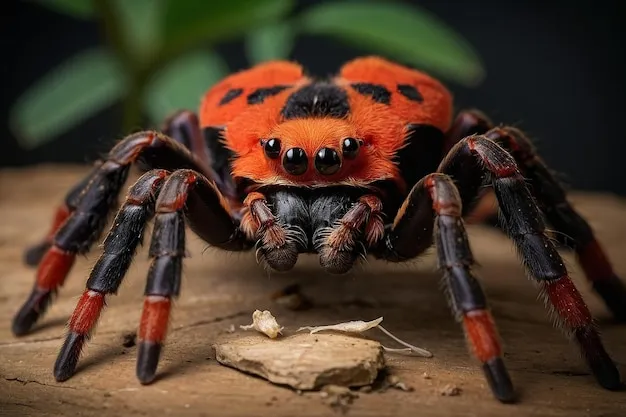 22313 redknee tarantula feeding