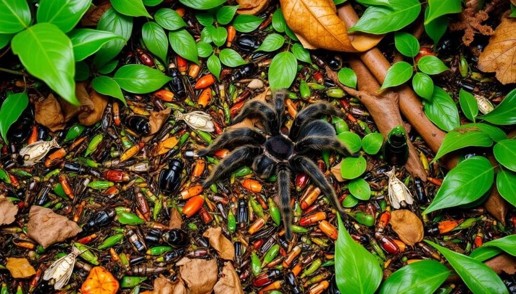 22375 tarantula catching prey